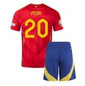 Spanje Pedri Gonzalez #20 Thuis tenue Kids EK 2024 Korte Mouwen (+ broek)