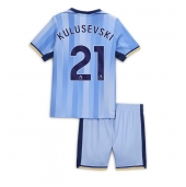 Tottenham Hotspur Dejan Kulusevski #21 Uit tenue Kids 2024-25 Korte Mouwen (+ broek)