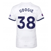 Tottenham Hotspur Destiny Udogie #38 Thuis tenue Dames 2023-24 Korte Mouwen