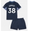 Tottenham Hotspur Destiny Udogie #38 Uit tenue Kids 2023-24 Korte Mouwen (+ broek)