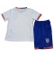 Verenigde Staten Thuis tenue Kids Copa America 2024 Korte Mouwen (+ broek)