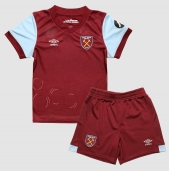 West Ham United Thuis tenue Kids 2023-24 Korte Mouwen (+ broek)