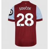 West Ham United Tomas Soucek #28 Thuis tenue 2023-24 Korte Mouwen