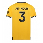 Wolves Rayan Ait-Nouri #3 Thuis tenue 2023-24 Korte Mouwen